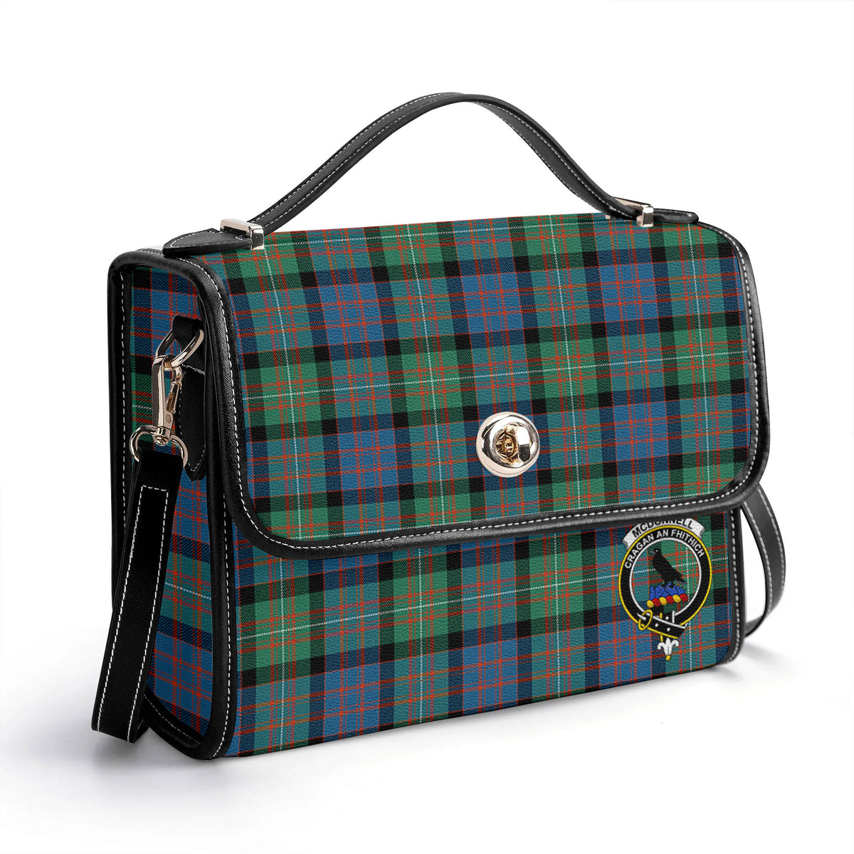 McDonnell of Glengarry Ancient Tartan Crest Satchel Bag