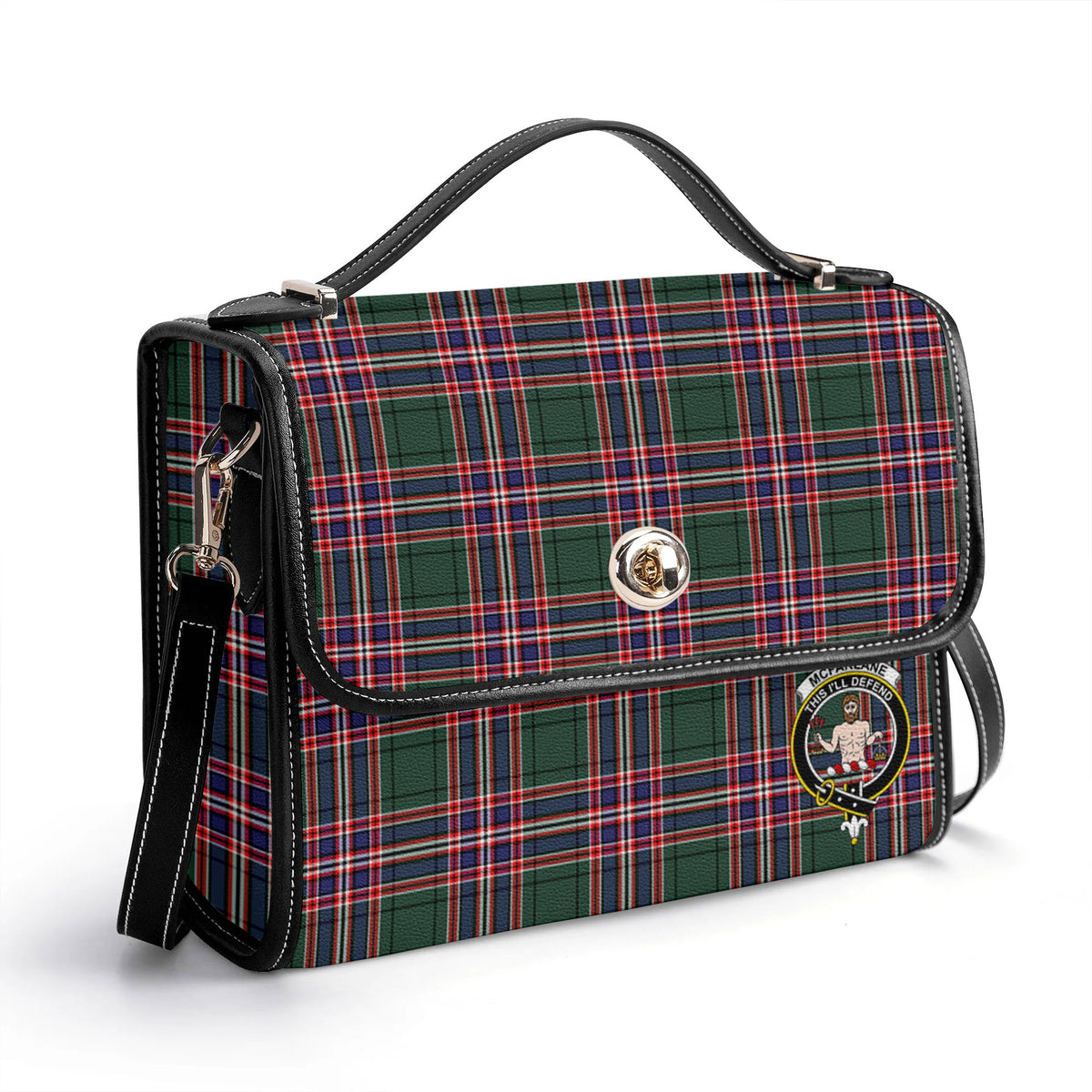 McFarlane Hunting Modern Tartan Crest Satchel Bag