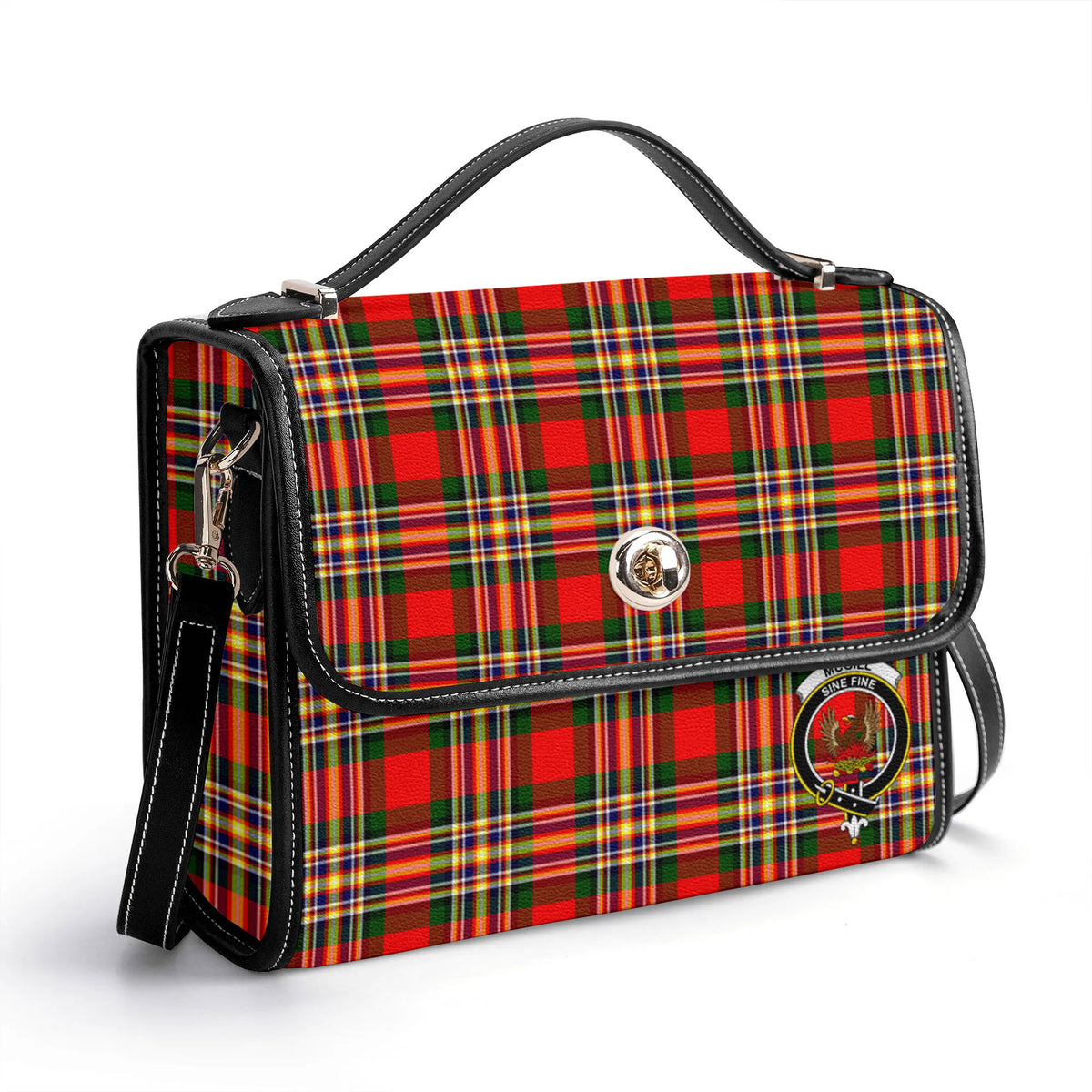 McGill Modern Tartan Crest Satchel Bag