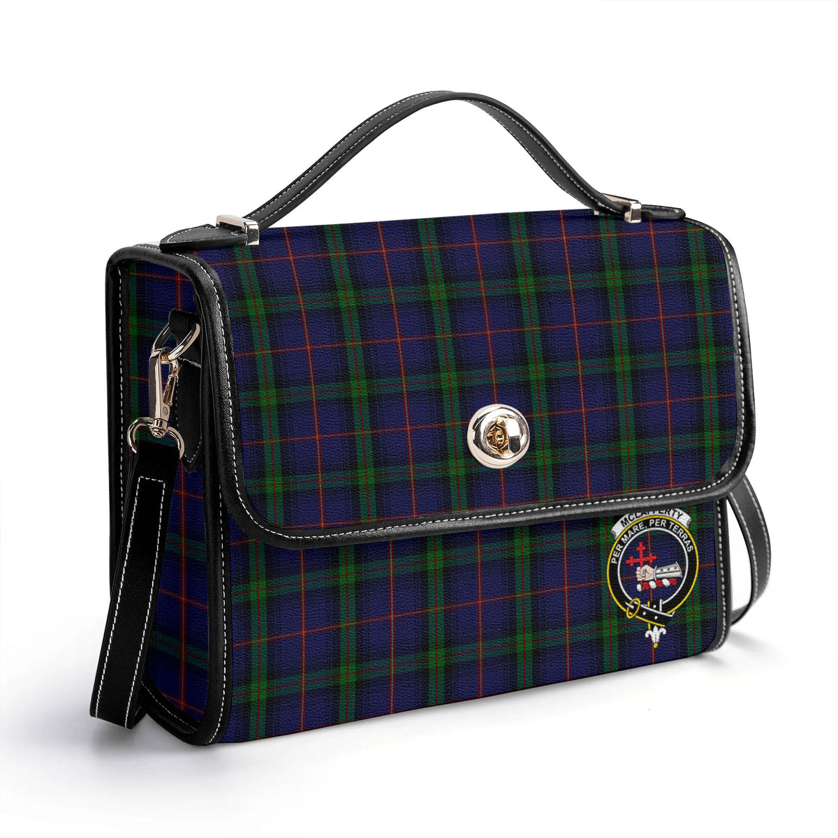 McLafferty Tartan Crest Satchel Bag