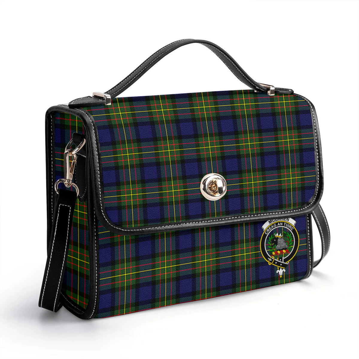 McLaren Modern Tartan Crest Satchel Bag