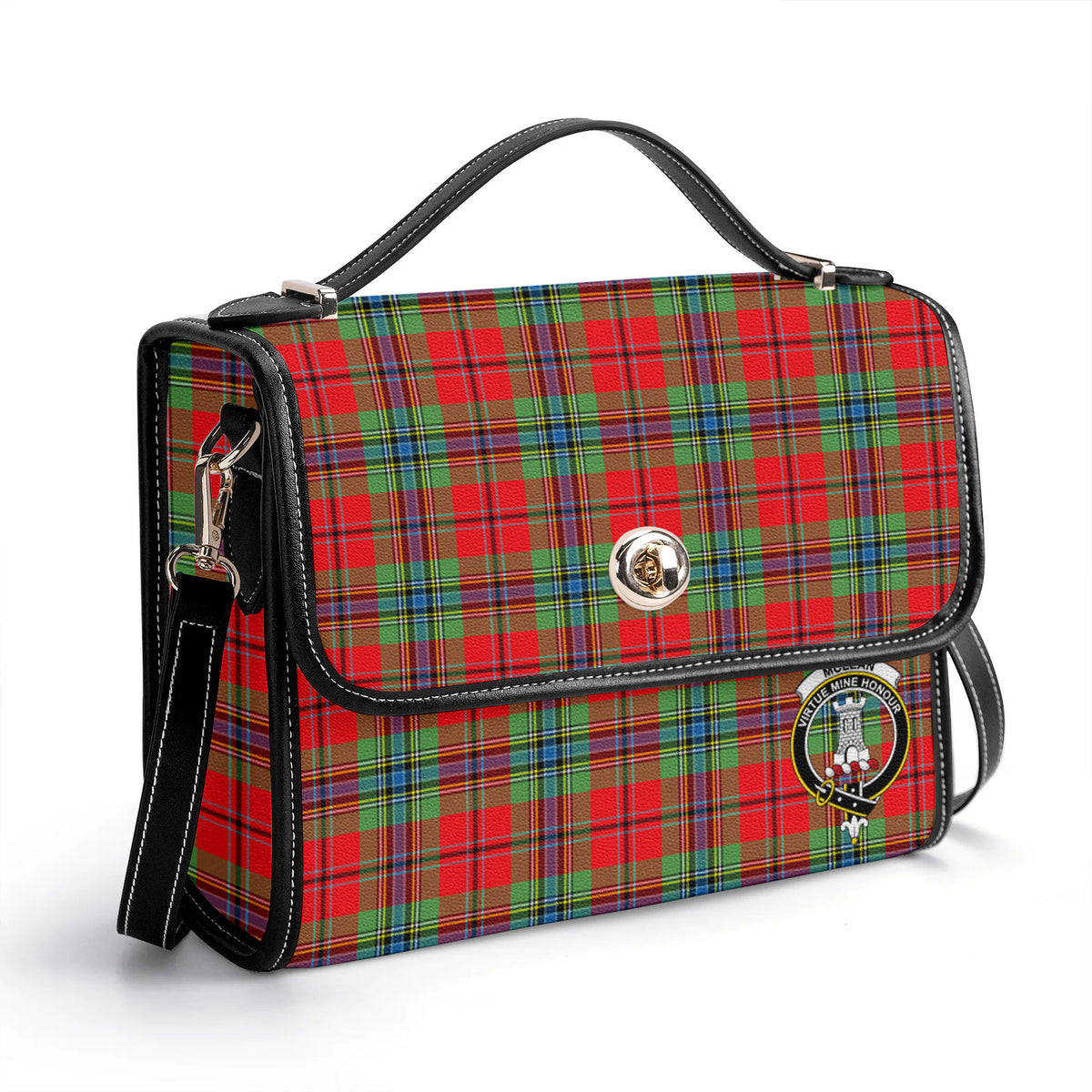 McLean of Duart Modern Tartan Crest Satchel Bag