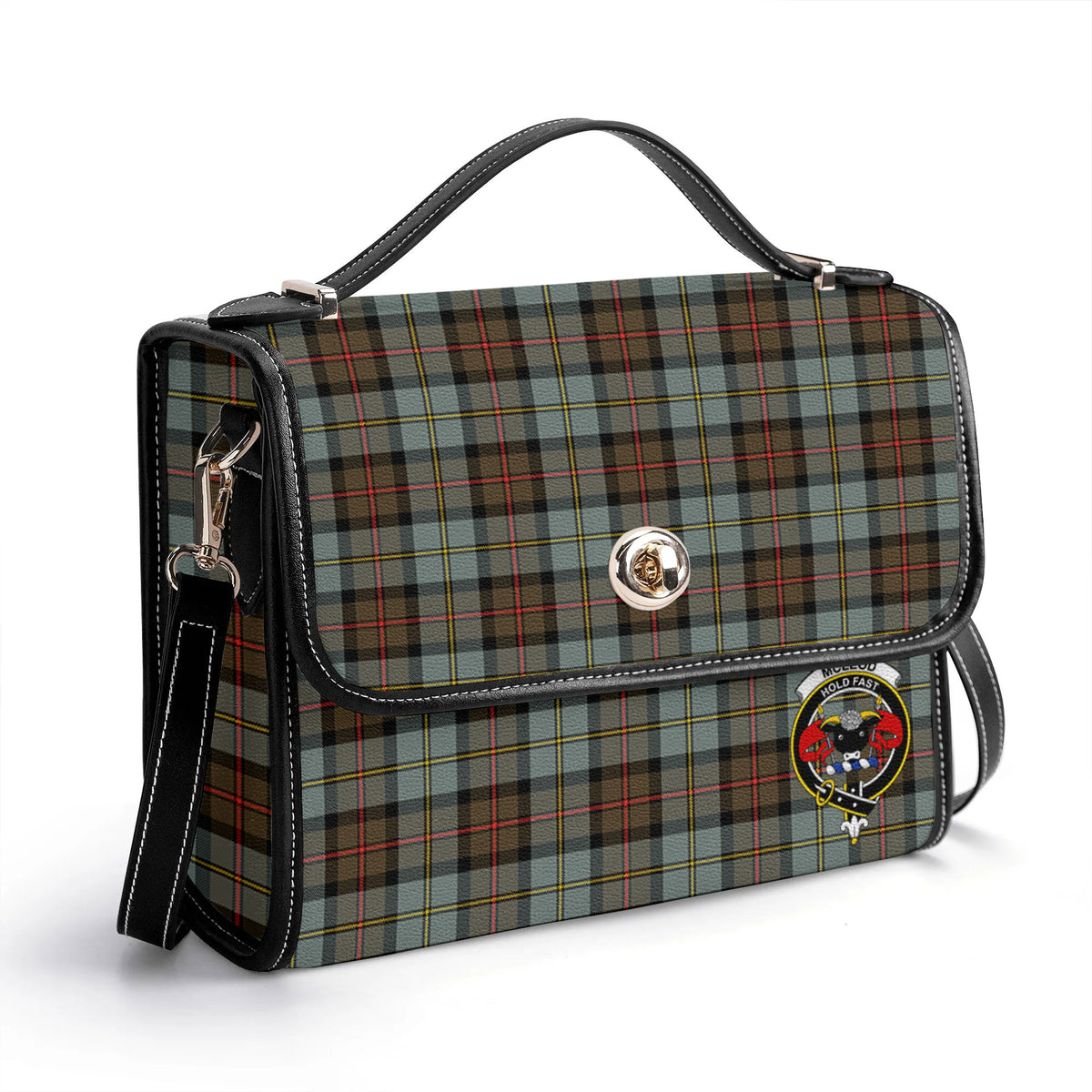 McLeod of Harris Weathered Tartan Crest Satchel Bag