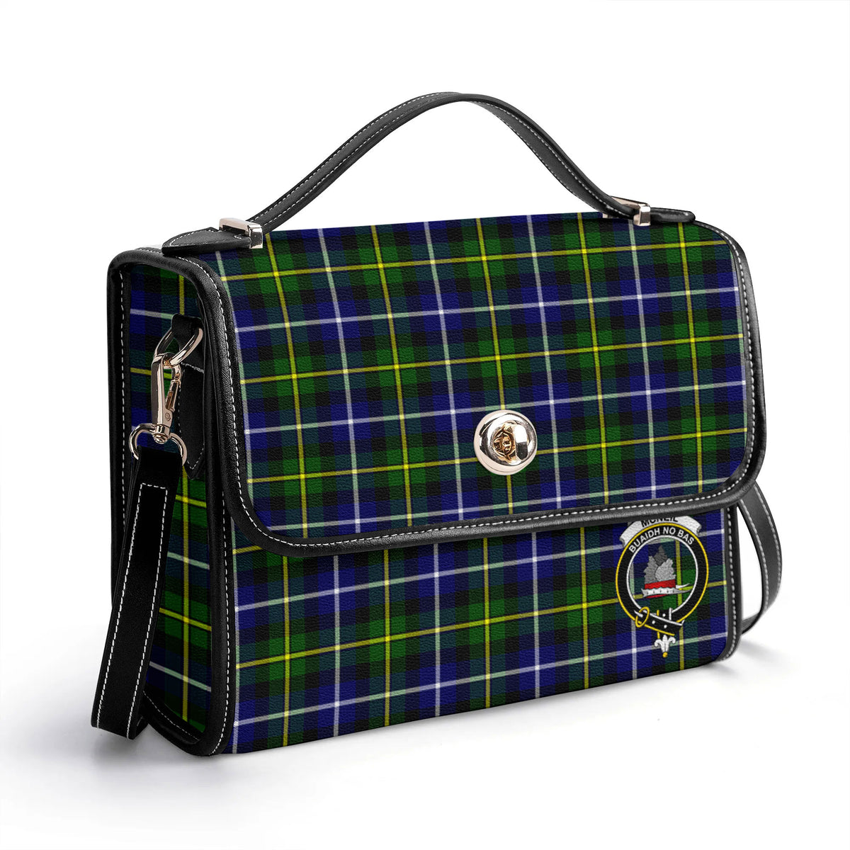 McNeil of Barra Modern Tartan Crest Satchel Bag