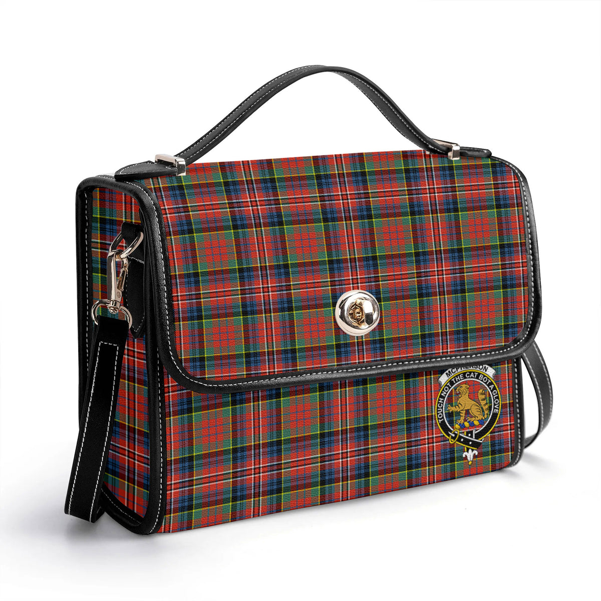 McPherson Ancient Tartan Crest Satchel Bag