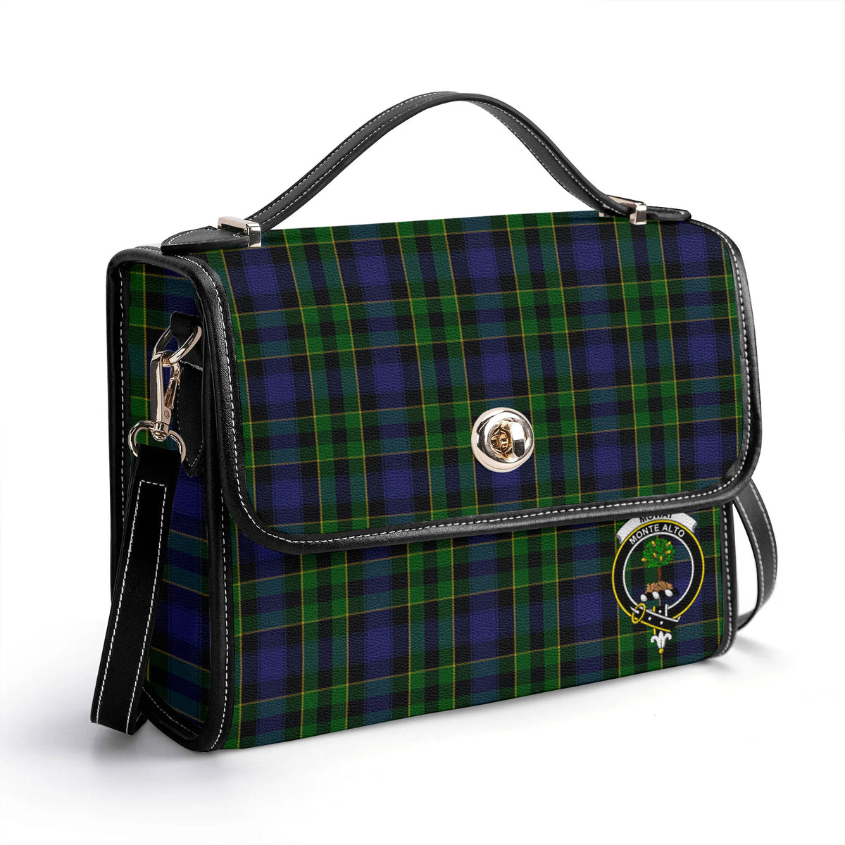Mowat Modern Tartan Crest Satchel Bag