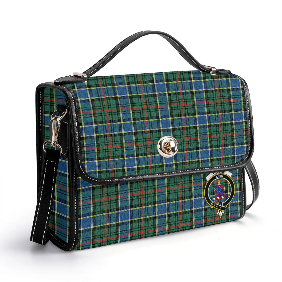 Ogilvie Hunting Ancient Tartan Crest Satchel Bag