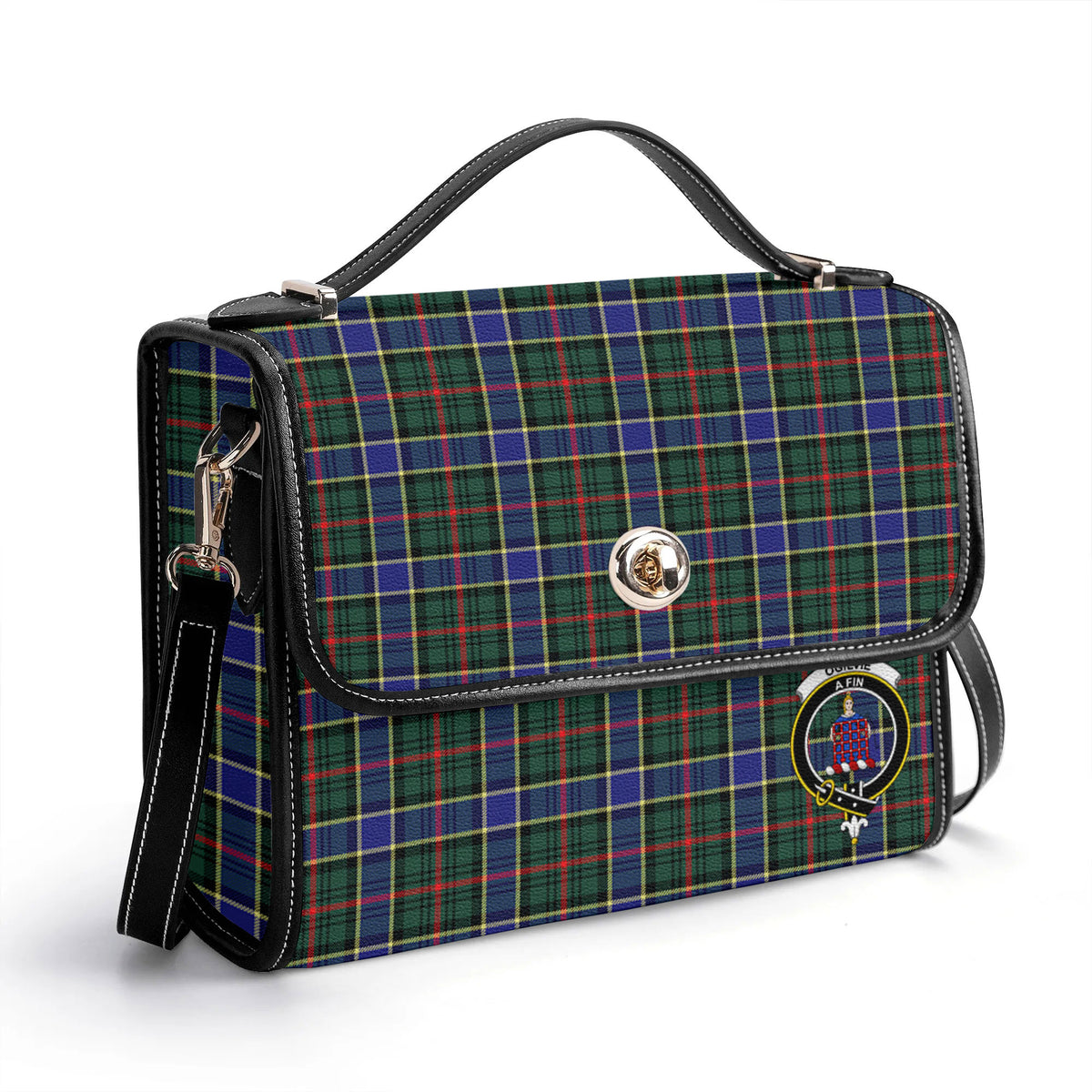 Ogilvie Hunting Modern Tartan Crest Satchel Bag