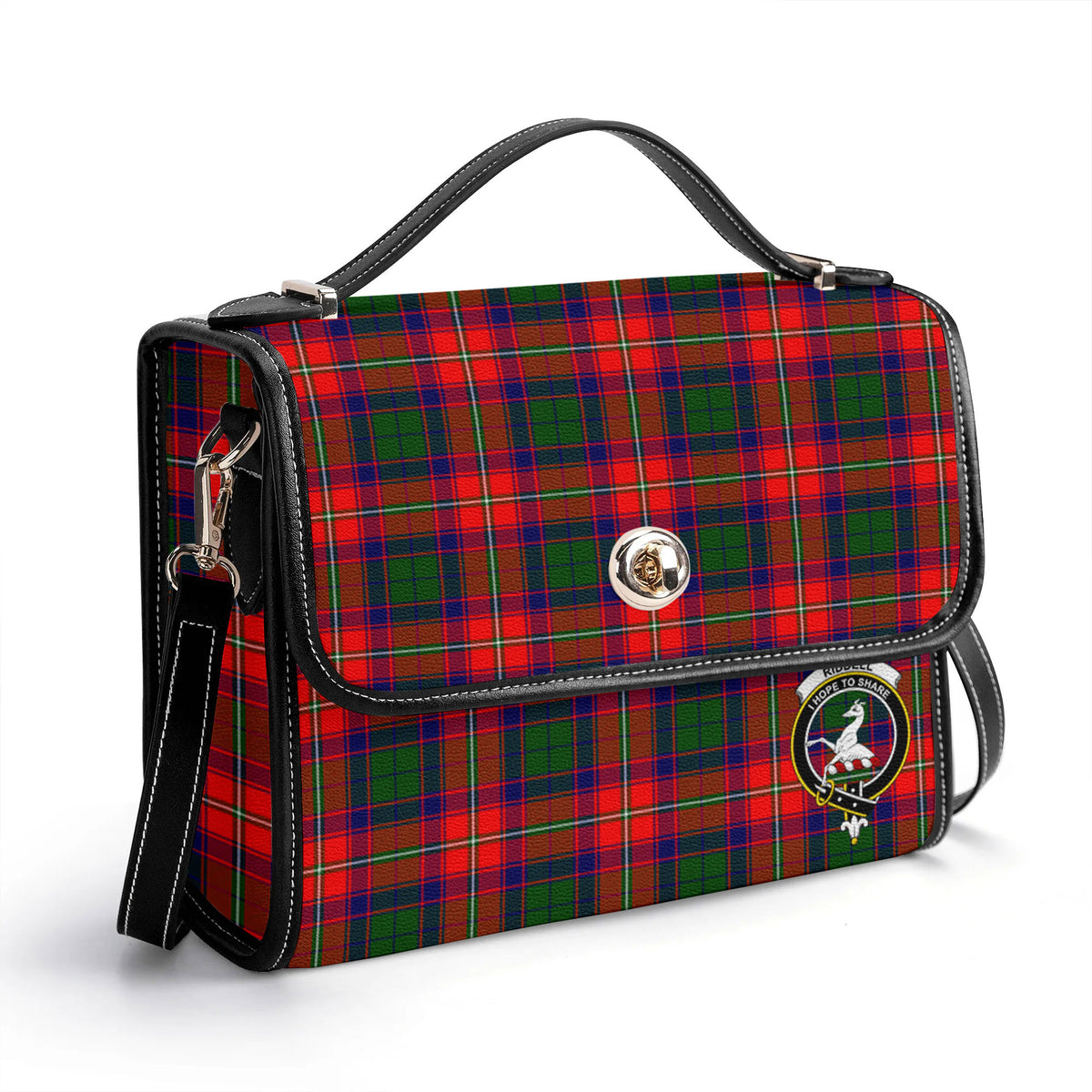 Riddell Tartan Crest Satchel Bag