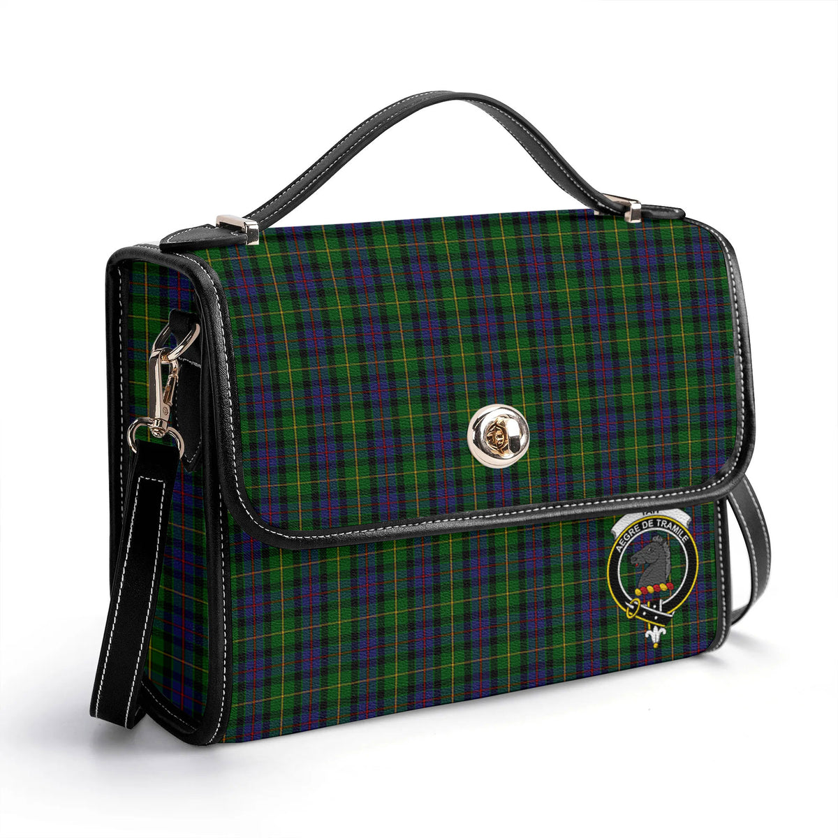 Tait Tartan Crest Satchel Bag