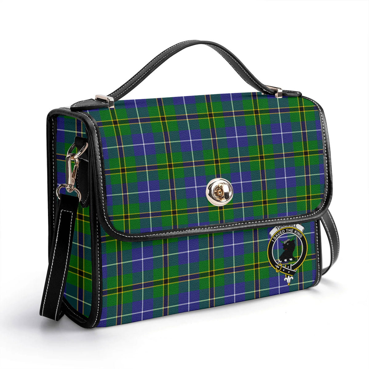 Turnbull Hunting Tartan Crest Satchel Bag