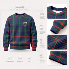 Agnew Modern Tartan Crest Sweater