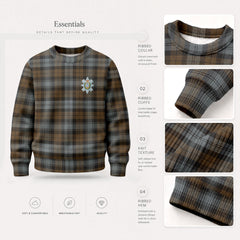 Black Watch Weathered Tartan Crest Sweater
