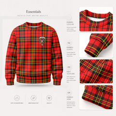 Brodie Modern Tartan Crest Sweater