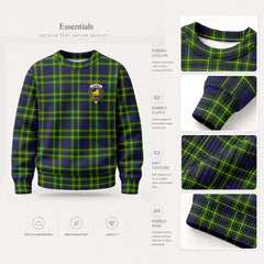 Campbell of Breadalbane Modern Tartan Crest Sweater