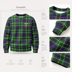 Duncan Modern Tartan Crest Sweater