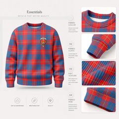 Galloway Red Tartan Crest Sweater