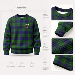 Keith Modern Tartan Crest Sweater