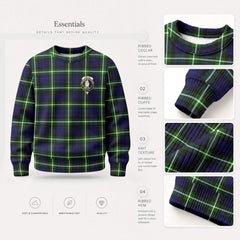 Lamont Modern Tartan Crest Sweater