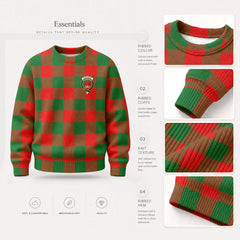 Moncreiffe (or Moncreiff) Tartan Crest Sweater