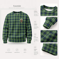 Spottiswood Tartan Crest Sweater