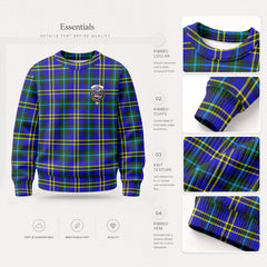 Weir Modern Tartan Crest Sweater