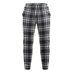 Menzies Black - White Ancient Tartan Sweatpants