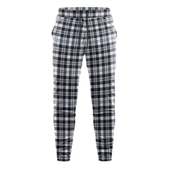 Scott Black & White Modern Tartan Sweatpants