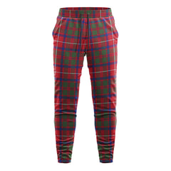 Shaw Red Modern Tartan Sweatpants