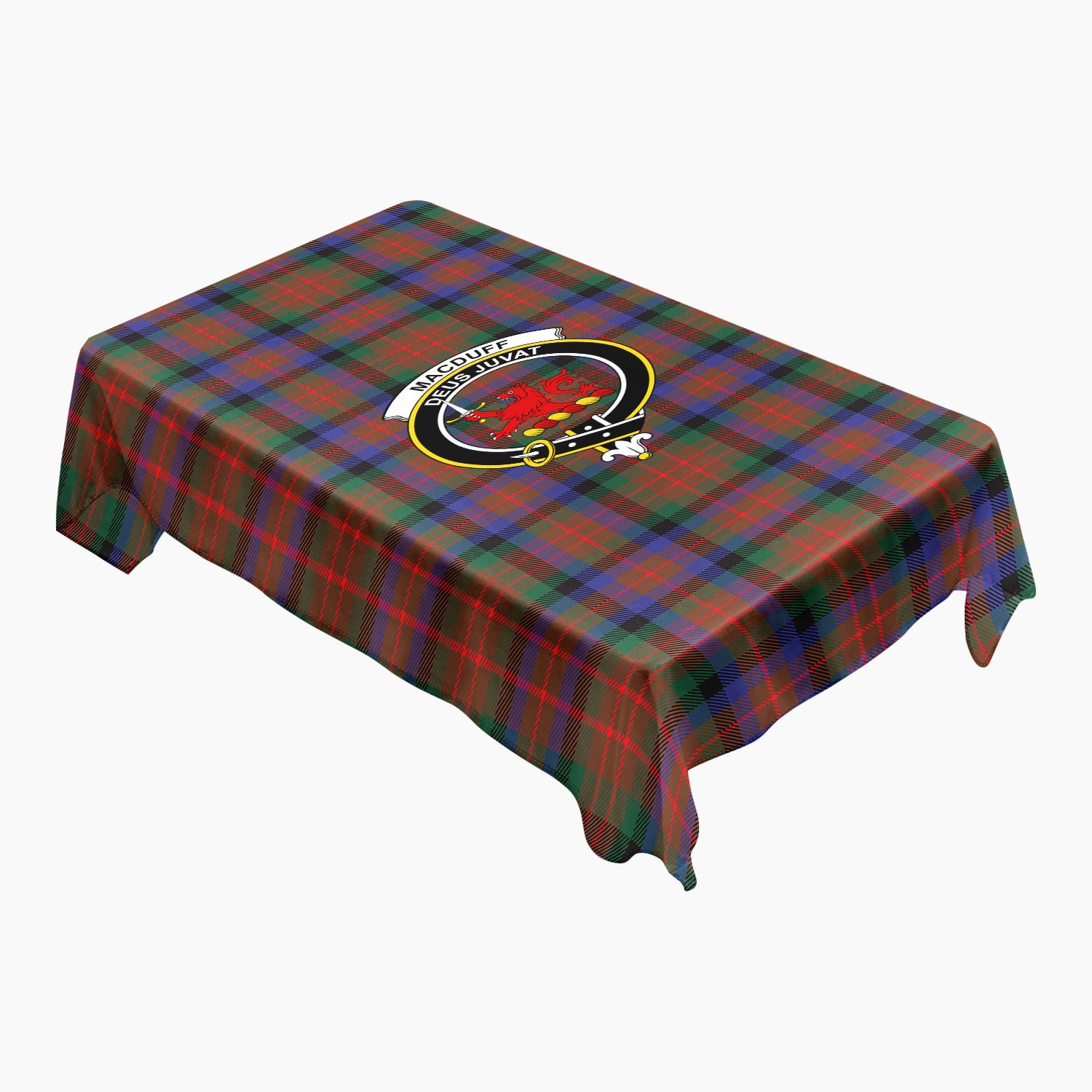MacDuff Hunting Modern Tartan Crest Tablecloth