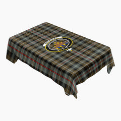 MacKenzie Weathered Tartan Crest Tablecloth