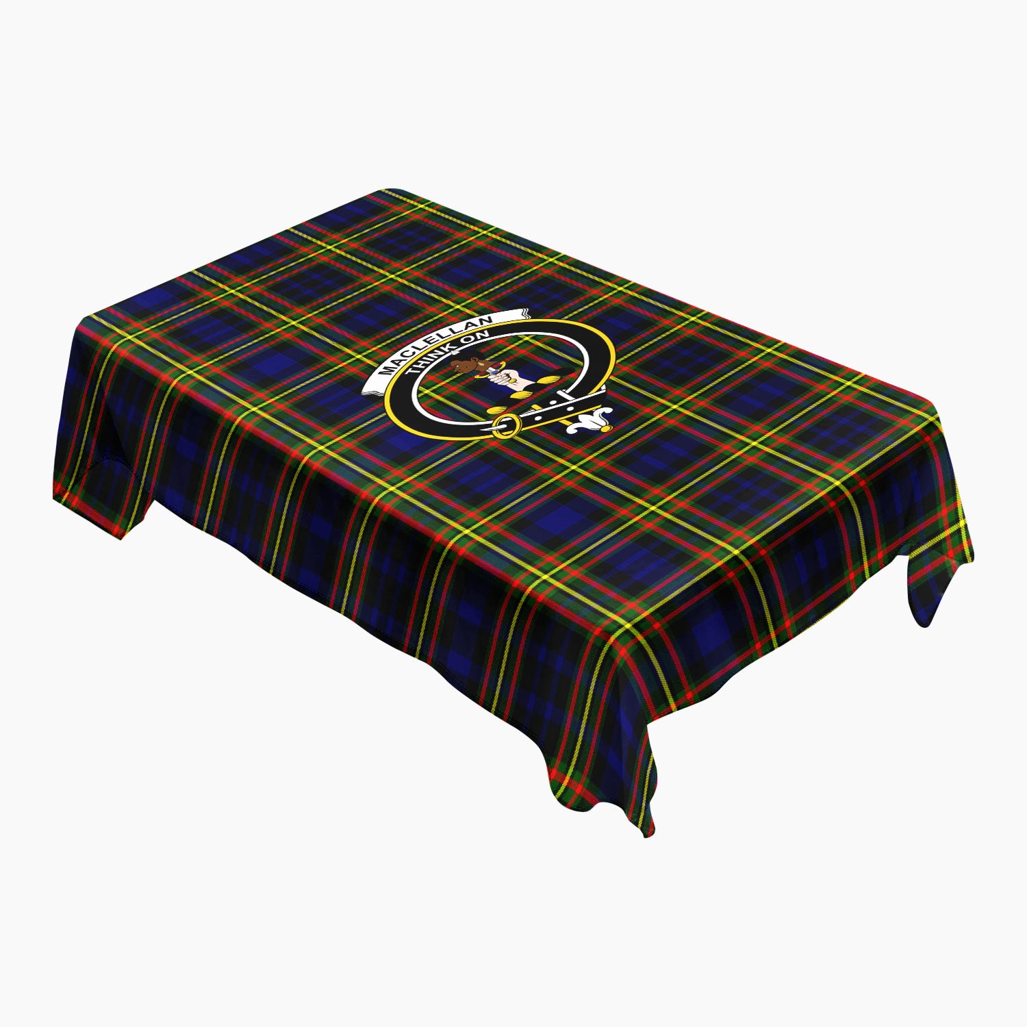 MacLellan Modern Tartan Crest Tablecloth