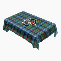 MacRae Hunting Ancient Tartan Crest Tablecloth