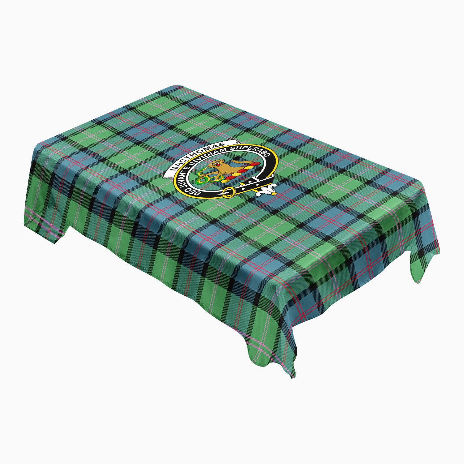MacThomas Ancient Tartan Crest Tablecloth
