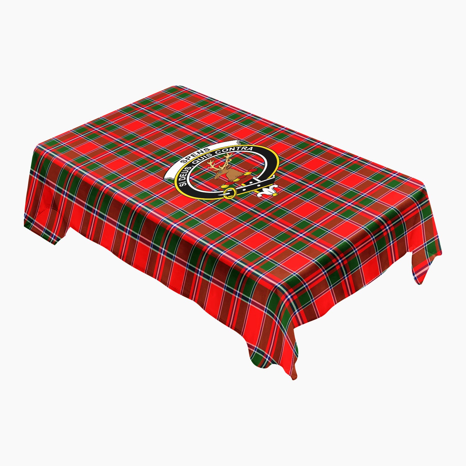 Spens (or Spence) Tartan Crest Tablecloth