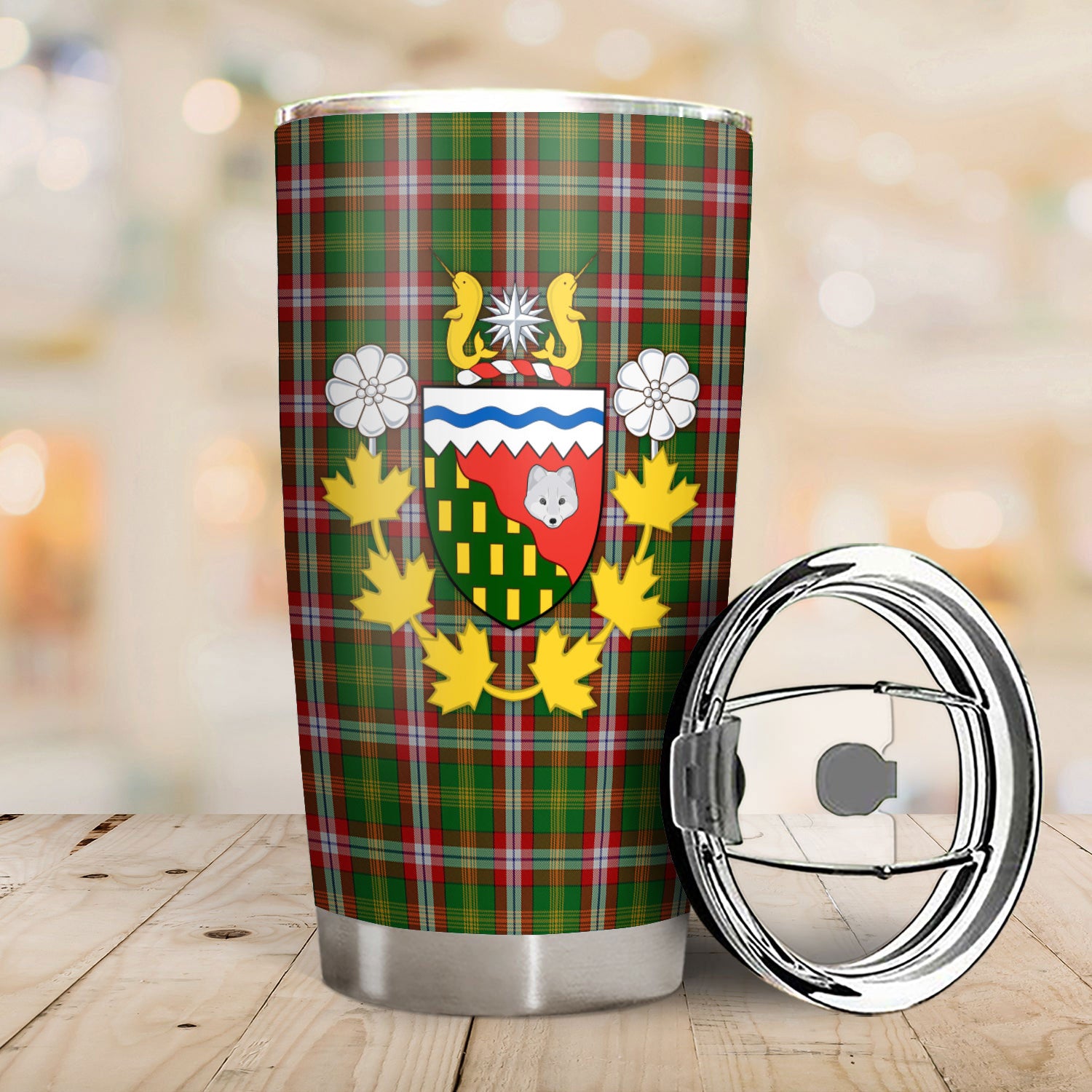 North West Territories Tartan Crest Tumbler