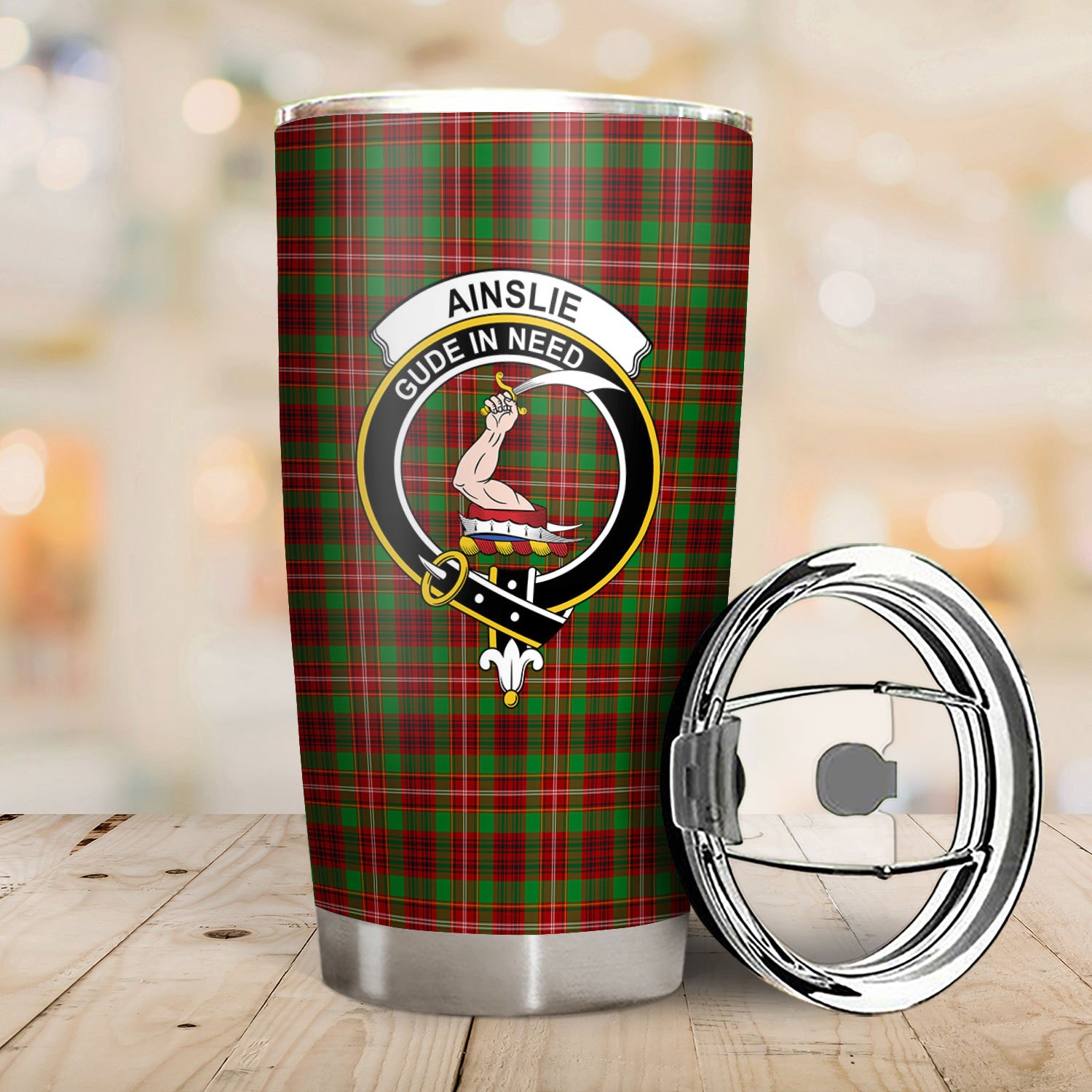 Ainslie Tartan Crest Tumbler