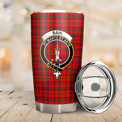 Bain Tartan Crest Tumbler