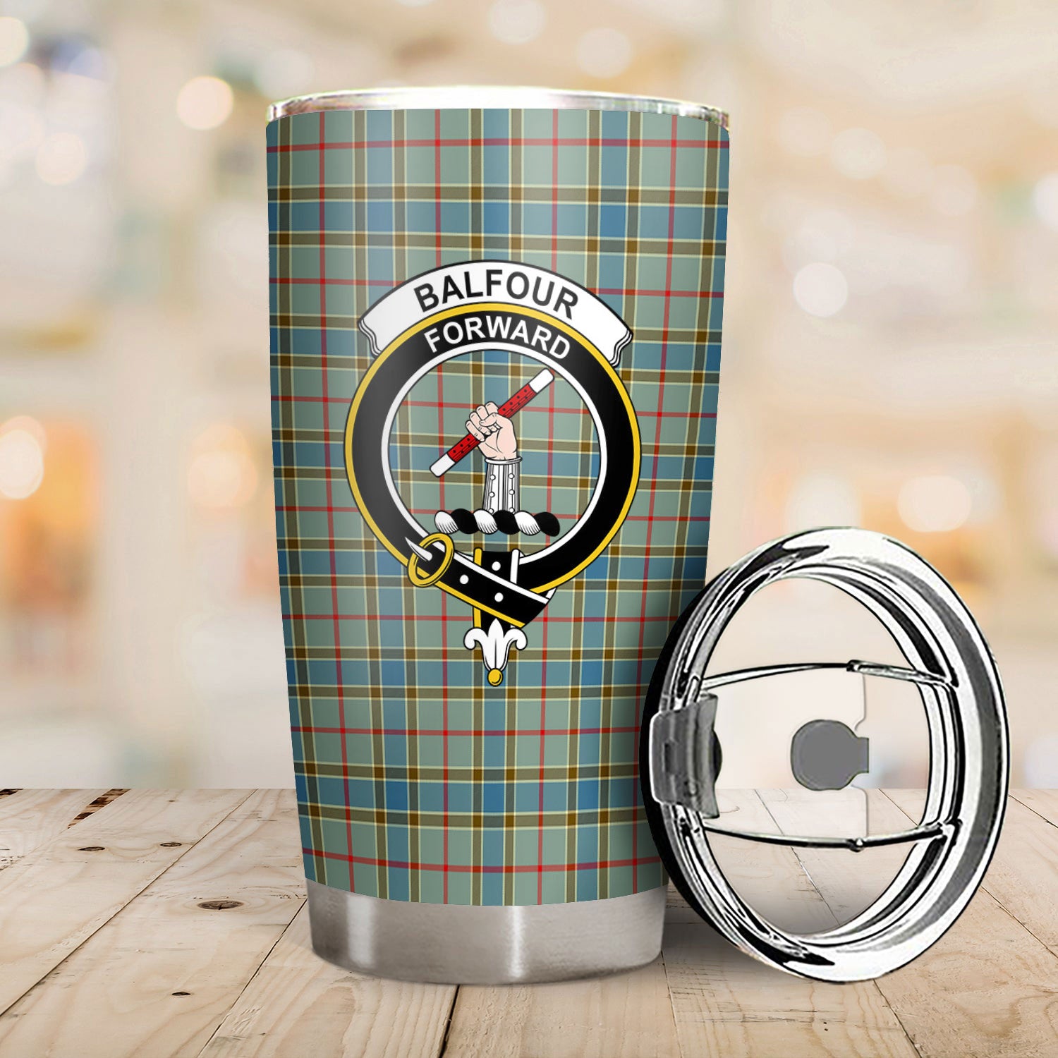 Balfour Modern Tartan Crest Tumbler