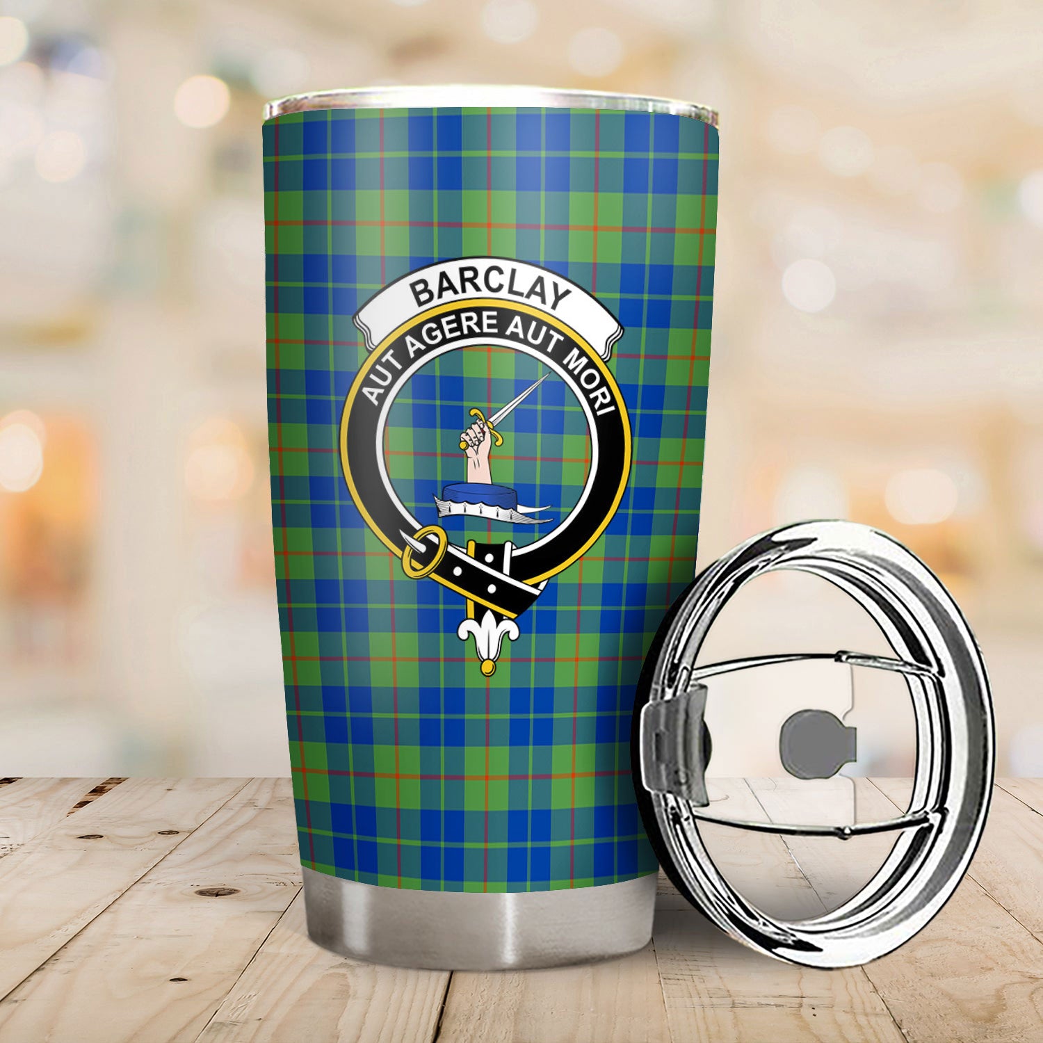 Barclay Hunting Ancient Tartan Crest Tumbler