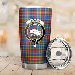 Beaton Modern Tartan Crest Tumbler