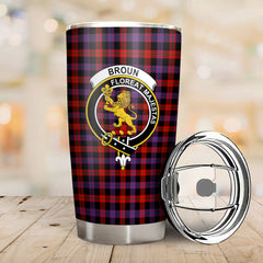 Broun Modern Tartan Crest Tumbler