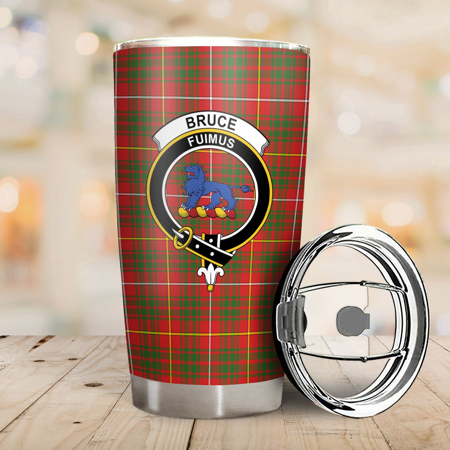 Bruce Modern Tartan Crest Tumbler