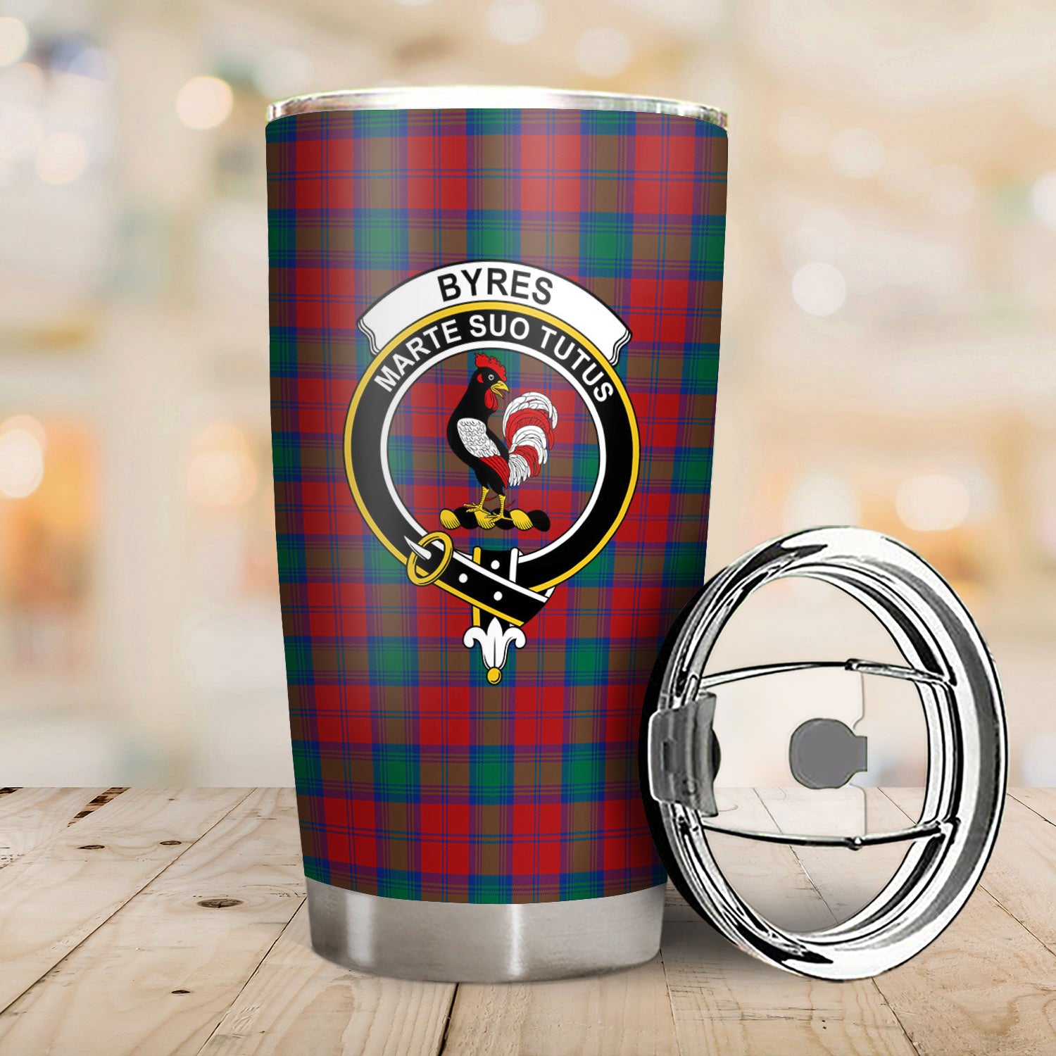 Byres Tartan Crest Tumbler