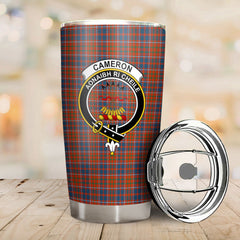 Cameron of Lochiel Ancient Tartan Crest Tumbler