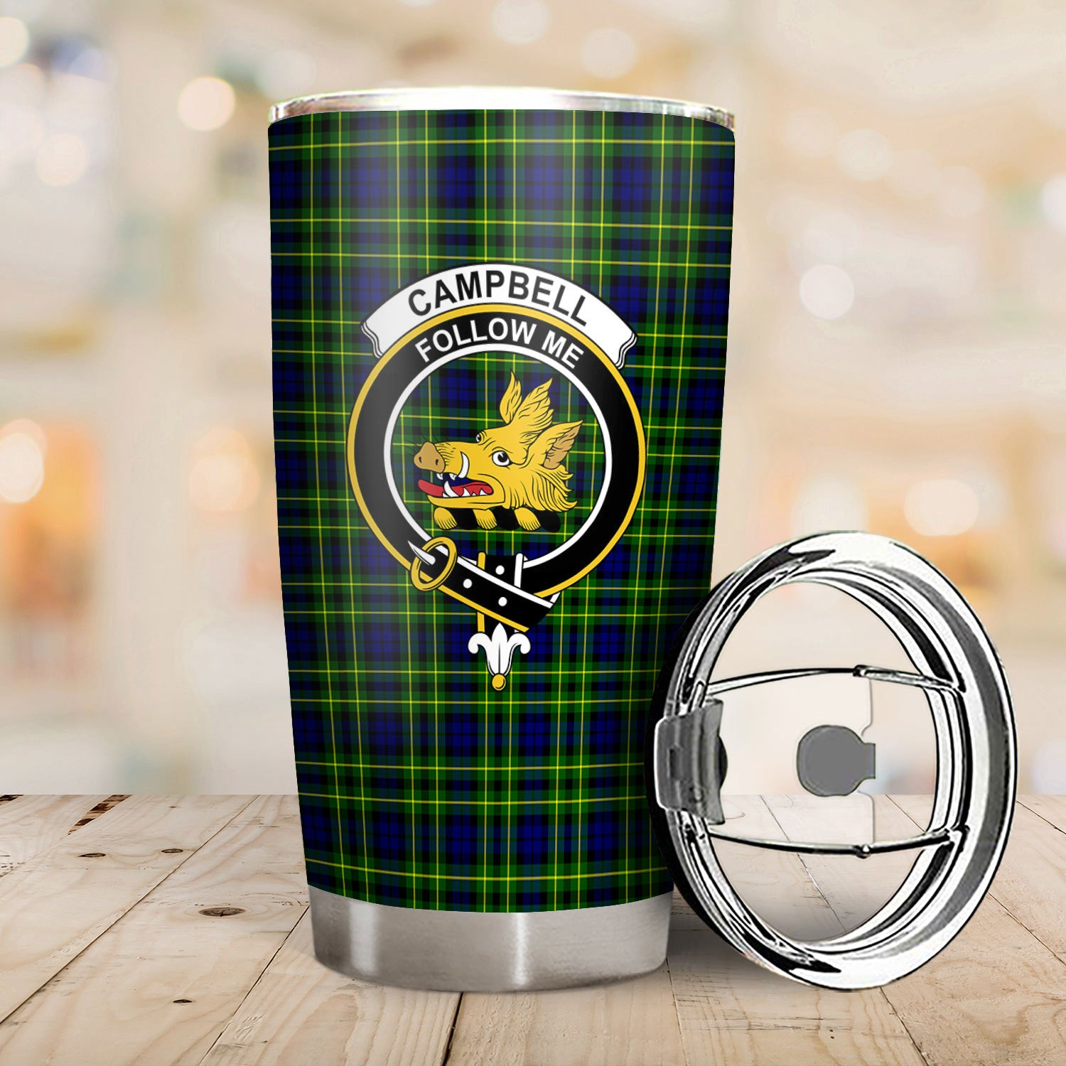 Campbell of Breadalbane Modern Tartan Crest Tumbler