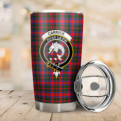 Carrick District Tartan Crest Tumbler