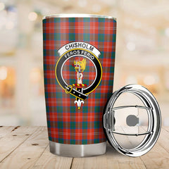 Chisholm Ancient Tartan Crest Tumbler