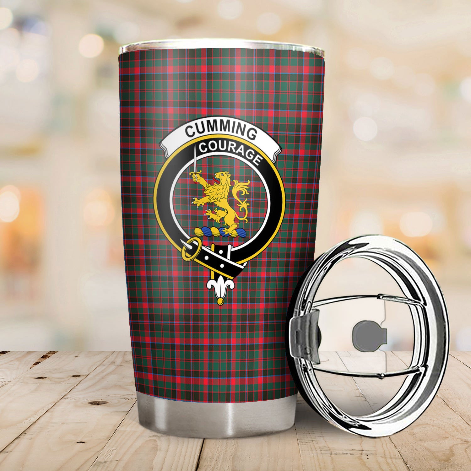 Cumming Hunting Modern Tartan Crest Tumbler