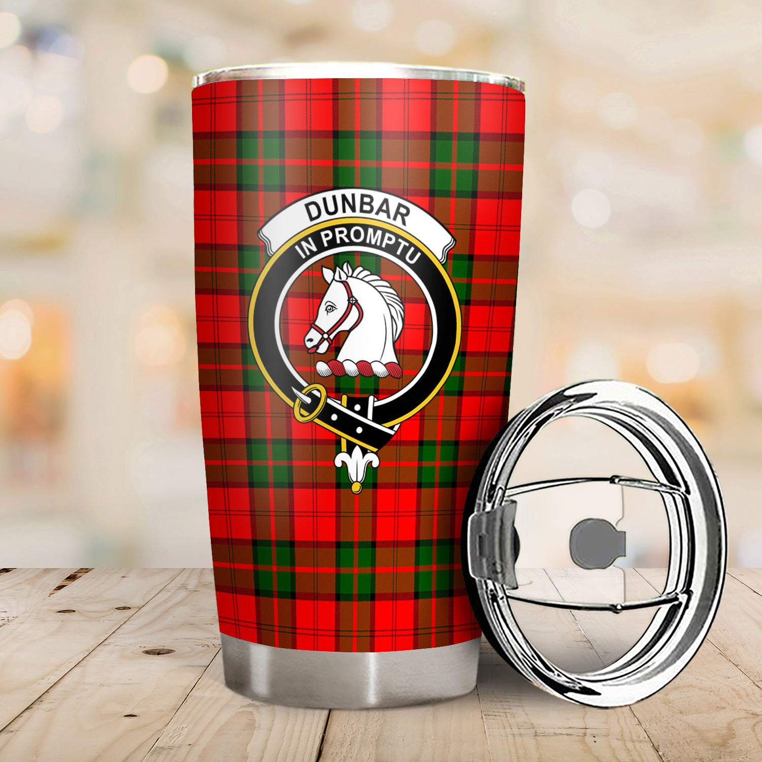 Dunbar Modern Tartan Crest Tumbler